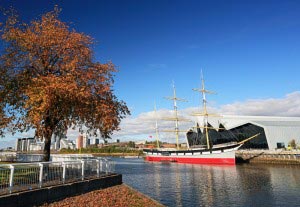 Glenlee or the tall ship near River Side Museum