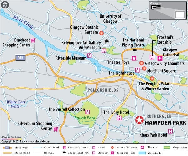 Location Map of Hampden Park 