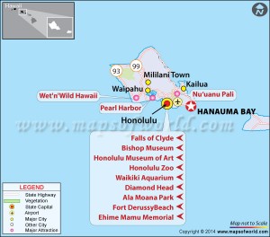 Location Map of Hanauma Bay