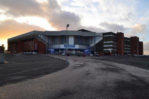 Ibrox Stadium at Glasgow, Scotland
