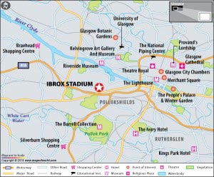 Ibrox Stadium Location Map