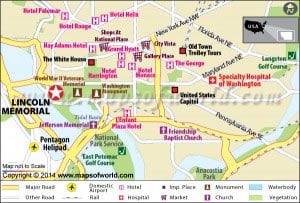 Lincoln Memorial Map
