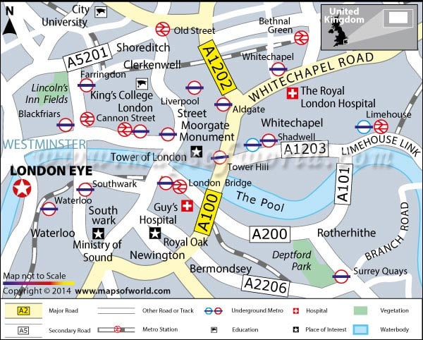 London Eye Map