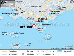 Merlion Location Map