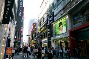 Shopping district of Myeongdong