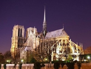 Notre Dame De Paris at Night