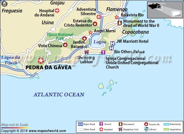 Location Map of Pedra da Gavea