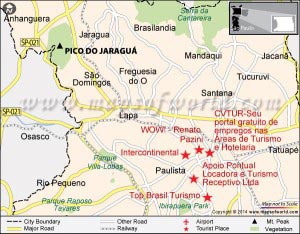 Location Map of Pico do Jaraguá