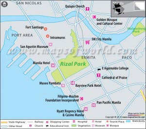 Location Map of Rizal Park