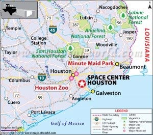 Space Center Houston Location Map