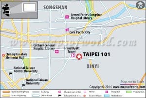 Location Map of Taipei 101