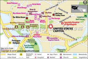 US Capitol Building Map