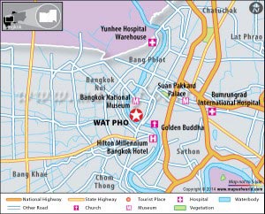 Location Map of Wat Pho