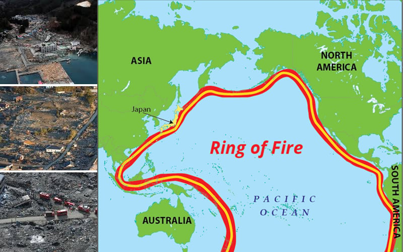 The Pacific Ring of Fire Worksheets | Geographic Stretch, Features