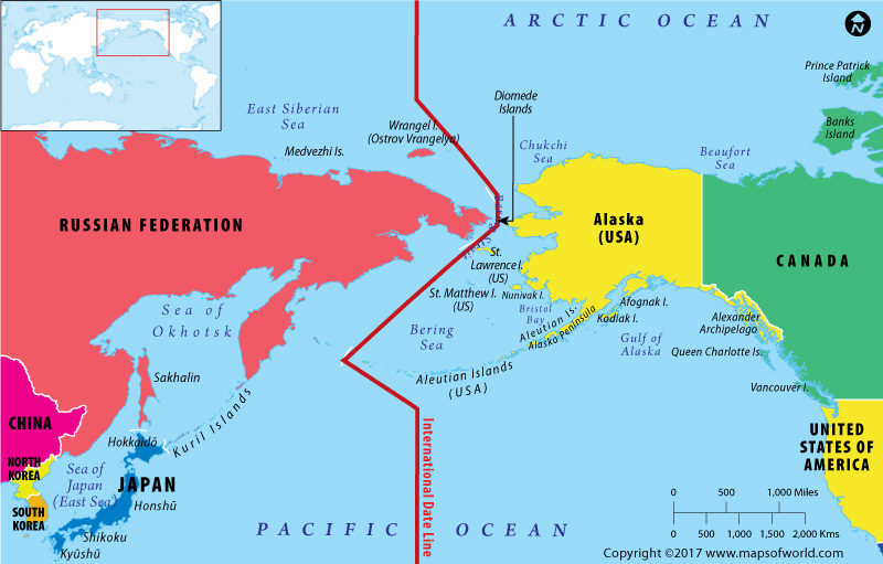 Map Of Alaska And Russia Border Are The US And Russia Neighbors?   Answers