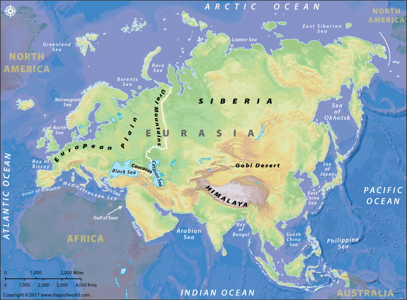 Map of Eurasia