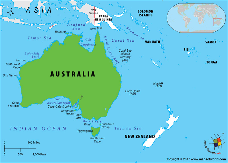 A Austr Lia Uma Ilha Respostas Virtual World   Is Australia Island Map 