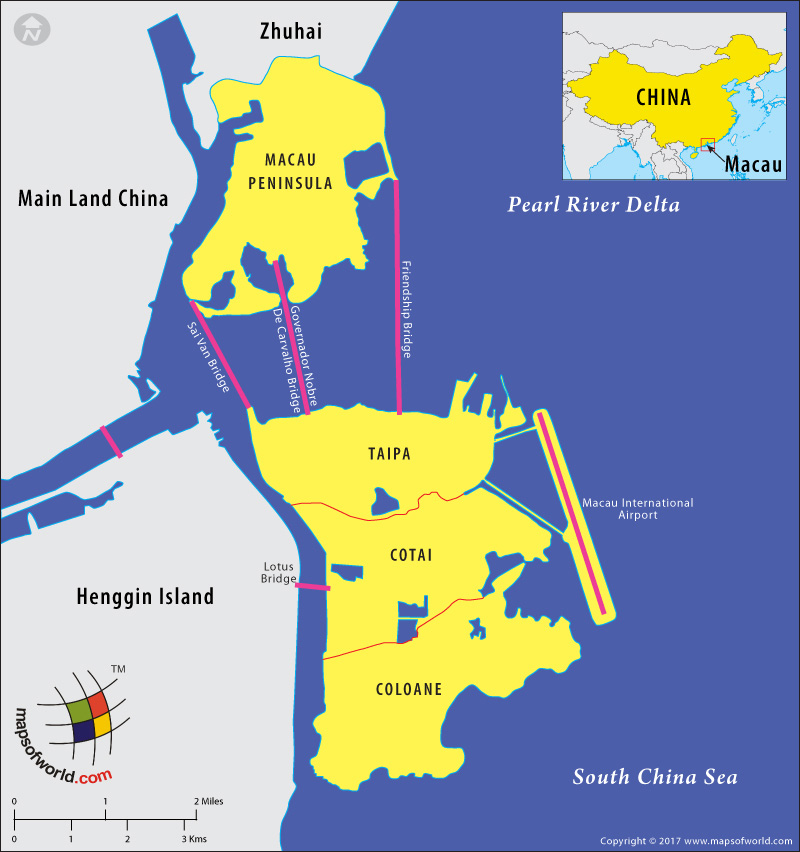 Map of Macao and its Location