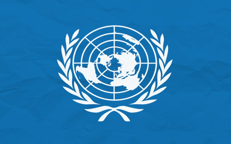 Flag of UN
