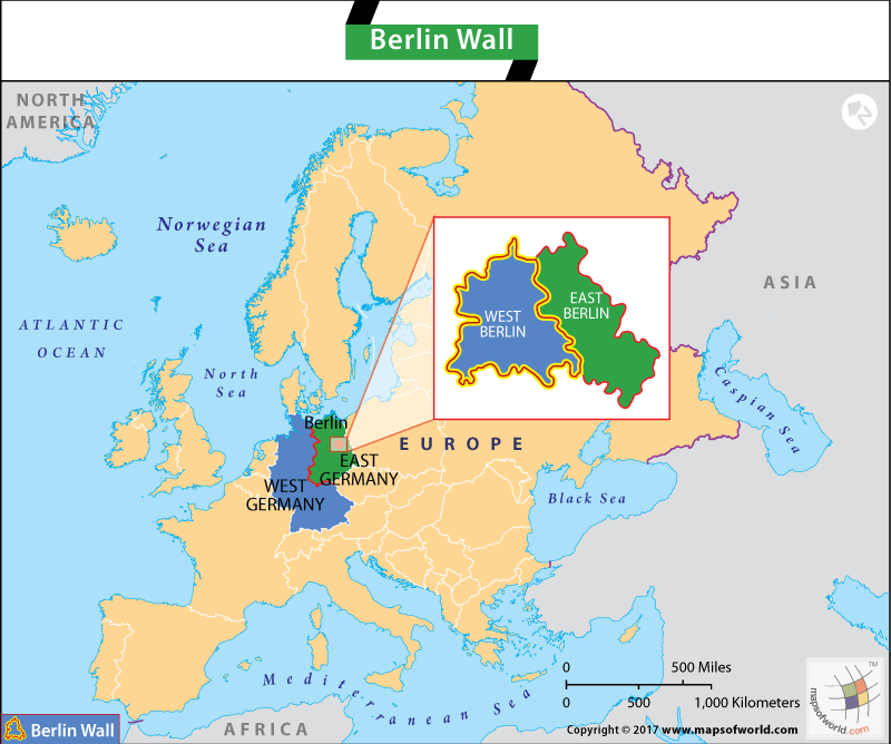 Berlin Wall Map