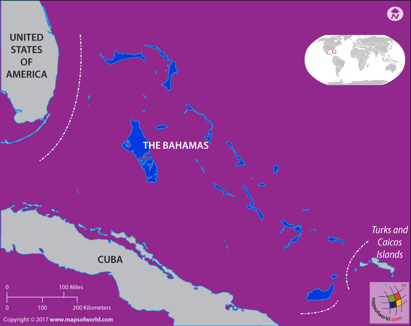 Map of Bahamas