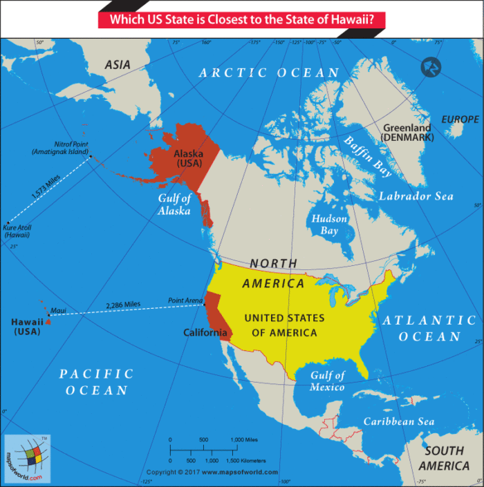 Map Usa Hawaii