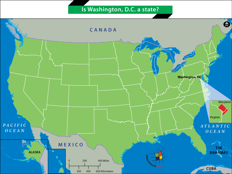 Washington Dc On A Us Map Is Washington, D.C. a state?   Answers