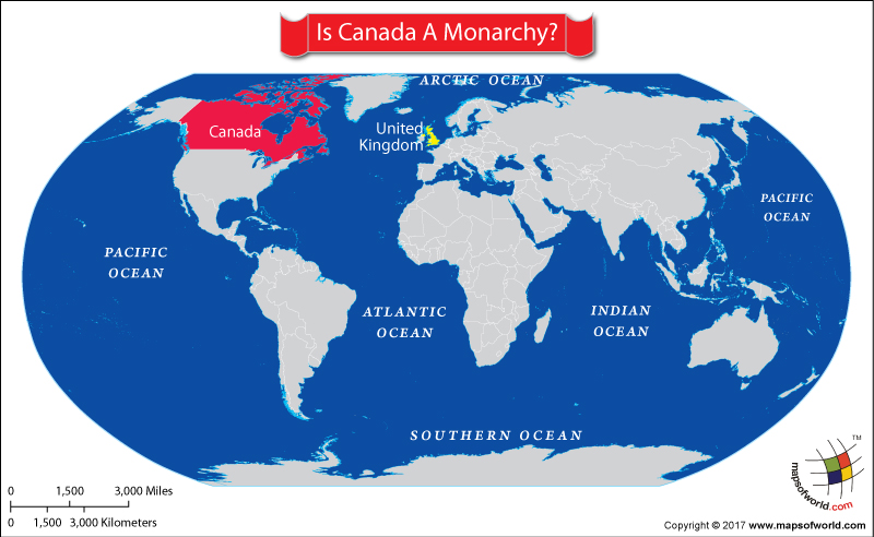 Show Canada In World Map Canada Is A Monarchy - Answers