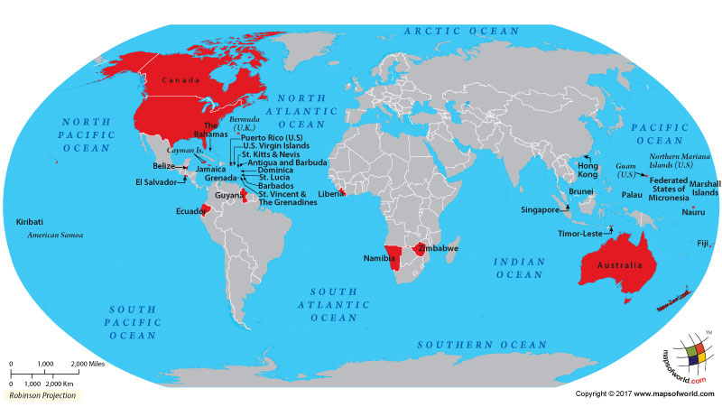 Countries that use the Australian dollar