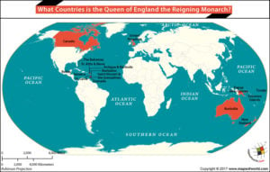 What countries is the Queen of England the Reigning Monarch?