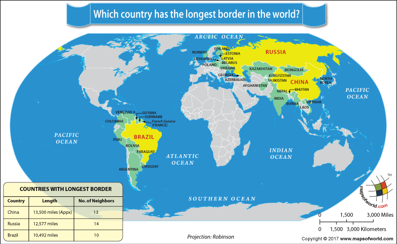 Longest Border in the World | Which Country Has The Longest Border
