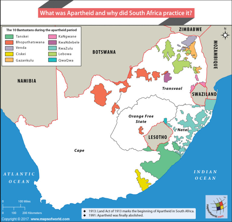 Non White Colonies of Apartheid Era - Answers