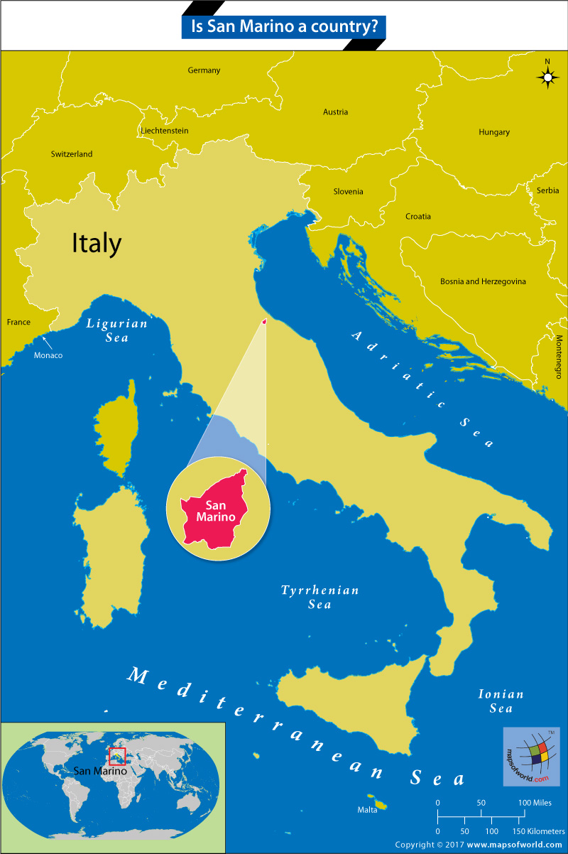 San Marino Italy Map Is San Marino A Country? - Answers