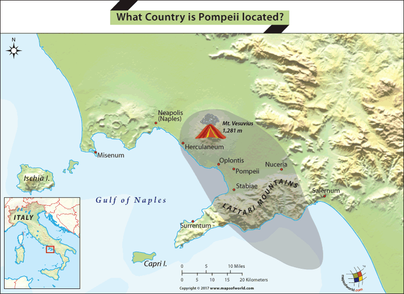 vesuvius italy map