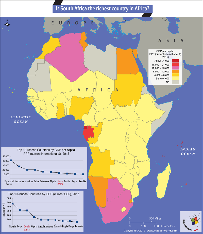 countries in africa map Is South Africa The Richest Country In Africa Answers countries in africa map