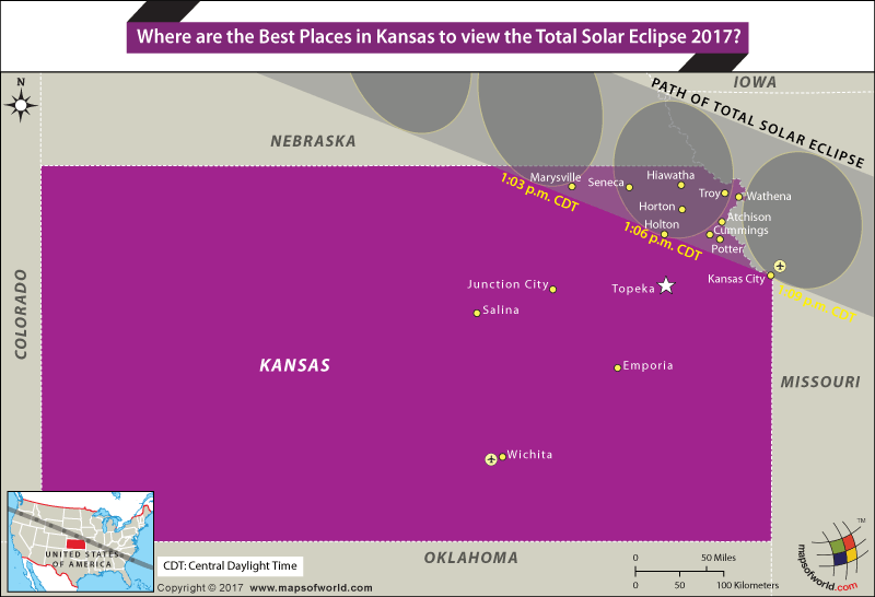 2017 Solar Eclipse Map Kansas