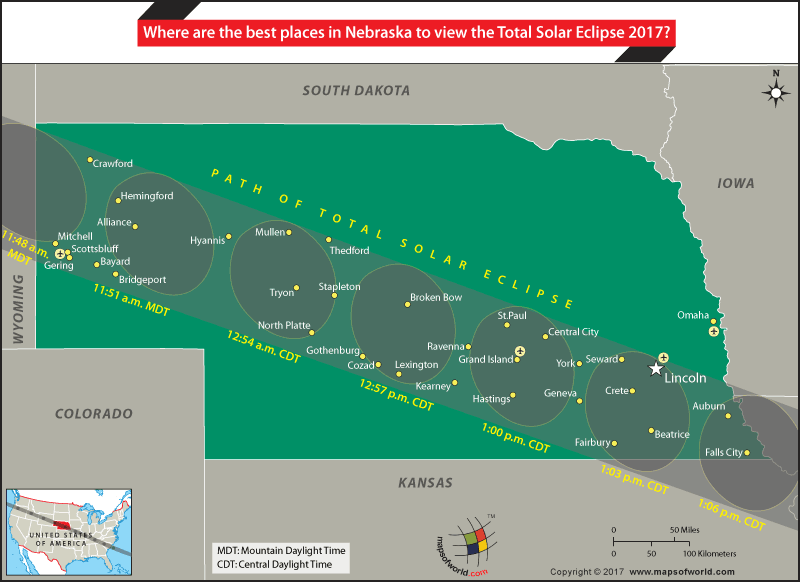 2017 Solar Eclipse Map Nebraska