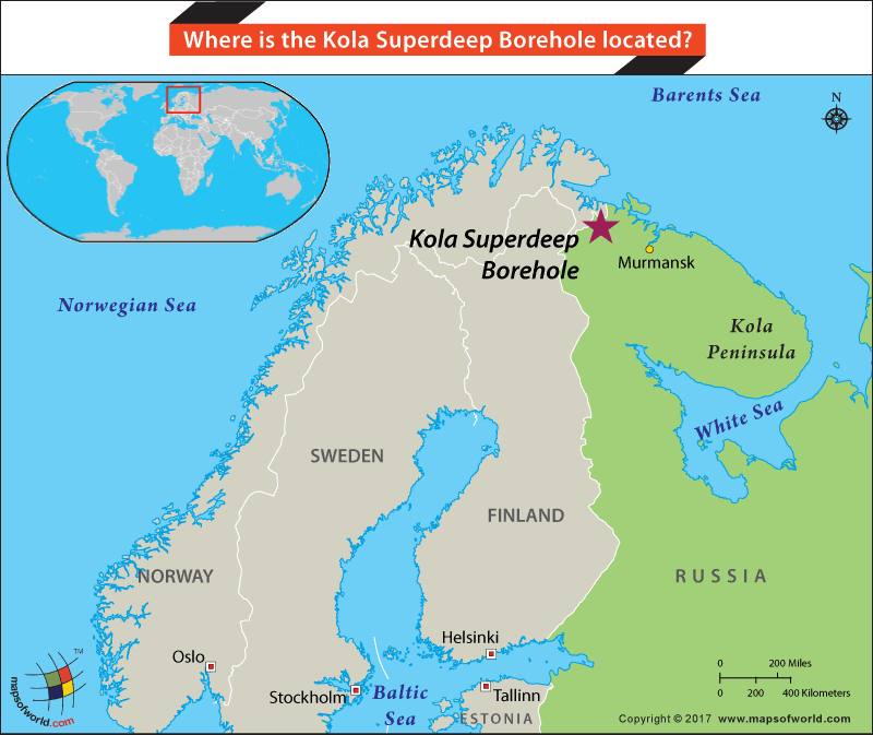 Kola Peninsula Russia Map Kola Superdeep Borehole at Kola Peninsula, Murmansk   Answers