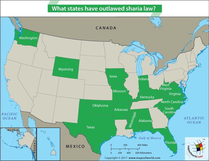 States that ban sharia law