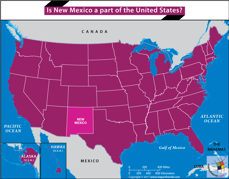 US map highlighting the state of Nеw Mеxiсо