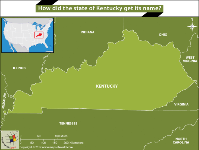 How did Kentucky get its name?