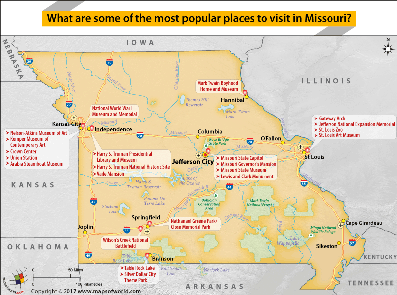 map of missouri state parks What Are Some Of The Most Popular Places To Visit In Missouri map of missouri state parks