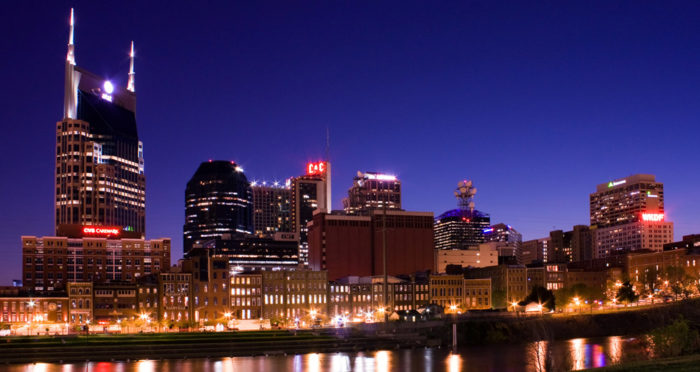 Beautiful skyline of Nashville, Tennessee