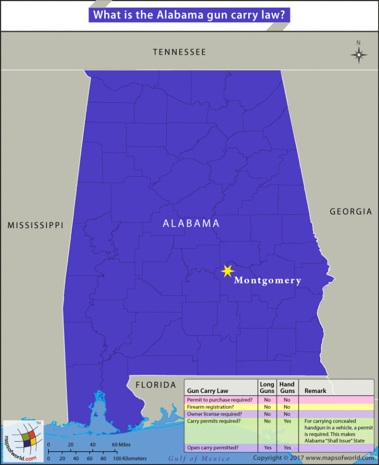 Is Alabama An Open Carry State Answers