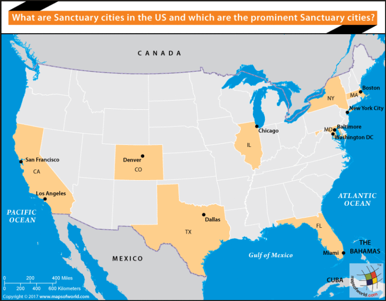 What US Cities are considered Sanctuary Cities? - Answers