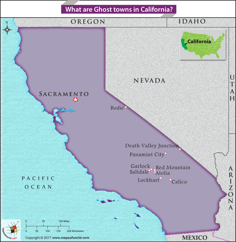 Ghost Towns California Map What are Ghost towns in California?   Answers