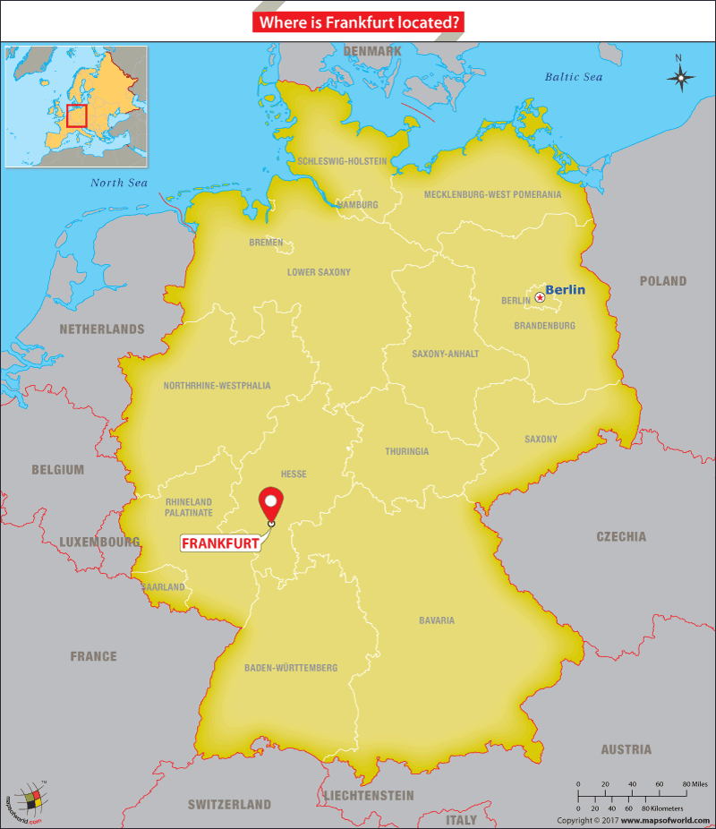 map of frankfurt germany Where Is Frankfurt Located Answers map of frankfurt germany