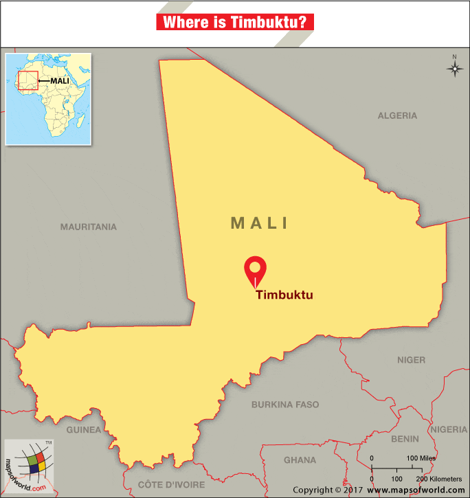 where is timbuktu on a map of africa Timbuktu Location where is timbuktu on a map of africa