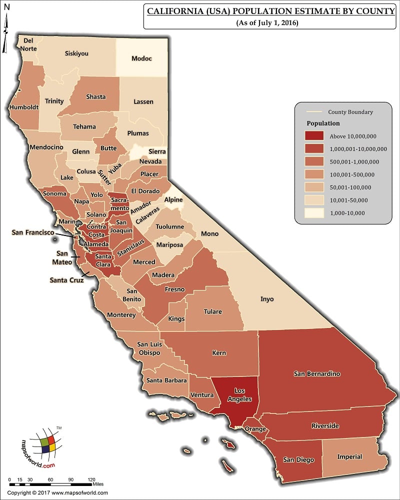 California Population Map