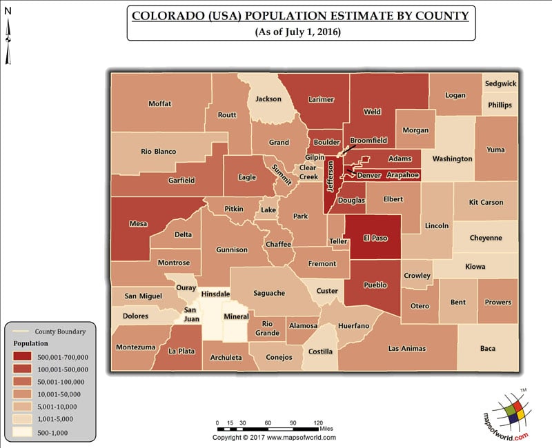 Colorado Population Map